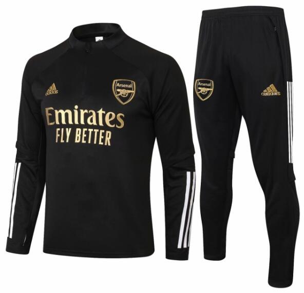 Arsenal Black Training Suits Sweatshirt with Trousers 2020/21